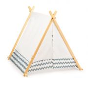 Cort de joaca pentru copii, tip wigwam (indian), cu structura din lemn ecotoys 8111 edeedi8111
