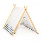Cort de joaca pentru copii, tip wigwam (indian), cu structura din lemn ecotoys 8111 edeedi8111