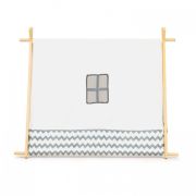 Cort de joaca pentru copii, tip wigwam (indian), cu structura din lemn ecotoys 8111 edeedi8111