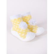 Mocasini galbeni pentru copii cu talpa antiderapanta - Floricica OB-137