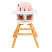 Scaun de masa 3 in 1 Juju Eat&Twist, Roz JUJJU1021-Pink