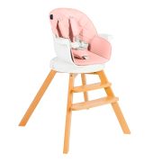 Scaun de masa 3 in 1 Juju Eat&Twist, Roz JUJJU1021-Pink