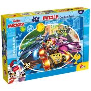 Puzzle de colorat - mickey in cursa (24 piese)