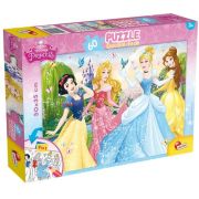 Puzzle de colorat - printese disney (60 piese)