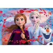 Puzzle de colorat maxi - elsa, anna si olaf (60 piese)
