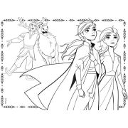 Puzzle de colorat maxi - frozen ii (60 piese)