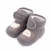Cizmulite gri cu blanita - Baa MBd2549-3-c3.6-9 luni (Marimea 19 incaltaminte)