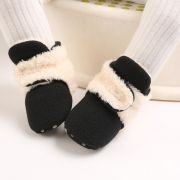 Cizmulite plusate crem cu negru pentru bebelusi MDB255-6-sa3