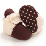 Cizmulite plusate crem cu visiniu pentru bebelusi MBB255-3-sa2