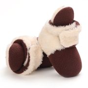 Cizmulite plusate crem cu visiniu pentru bebelusi MBB255-3-sa2