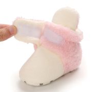 Cizmulite plusate ivoire cu roz pentru fetite MBB255-8-sa5