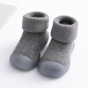 Mocasini gri cu talpa antiderapanta ADDW821-3-MOC1