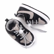 Adidasi gri cu negru pentru baietei ADd2660-1-p8.3-6 luni (Marimea 18 incaltaminte)