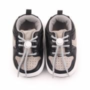 Adidasi gri cu negru pentru baietei ADd2660-1-p8.3-6 luni (Marimea 18 incaltaminte)