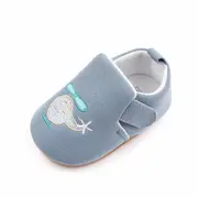 Botosei bleu pentru baietei - Elicopter MBd2599-1-bo6.3-6 luni (Marimea 18 incaltaminte)