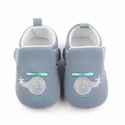 Botosei bleu pentru baietei - Elicopter MBd2599-1-bo6.3-6 luni (Marimea 18 incaltaminte)