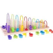 Jucarie educativa lemn - Abac Ikonka IK17736 BBJIK17736_Initiala