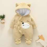 Combinezon plusat crem - Ursulet MD055-2.6-9 luni