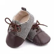Pantofiori eleganti maro cu alb in zig zag ADd2669-1-p10