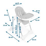 Scaun de masa ricokids lindo - verde edeedi7078