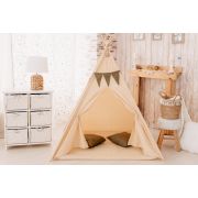 Cort de joaca, Beige teepee, 120 x 120 MRD952