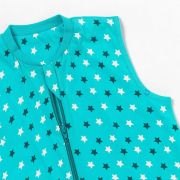 Sac de dormit cu picioruse si talpa antiderapanta Teal Stars 110 cm + manseta 1.0 Tog BBXEU674-10FN
