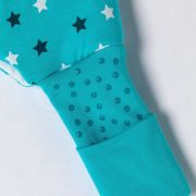 Sac de dormit cu picioruse si talpa antiderapanta Teal Stars 110 cm + manseta 1.0 Tog BBXEU674-10FN