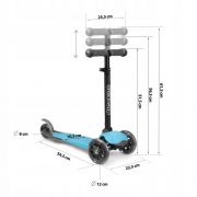 Trotineta cu roti cu led ricokids loco 765100 - albastru edeedi765100