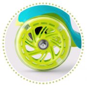 Trotineta cu roti cu led ricokids loco 765103 - turcoaz edeedi765103