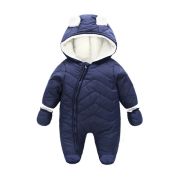 Combinezon bleumarine din fas pentru bebelusi MBD823-2