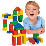 Jucarie eichhorn cuburi in galetusa coloured wooden blocks 50 piese hubs100050161