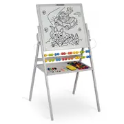 Tabla educationala cu doua fete si accesorii ricokids rk-800, 101 x 54 x 55 cm, gri edeedi780000