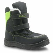 Cizme Apres Ski negru cu verde MDH3305-1