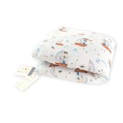 Pilota Pentru Copii Nature Bamboo By Amy Din Bambus Si Umplutura Hipoalergenica Babysoft, Marin, 70x65cm Pjb82504