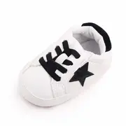 Adidasi albi cu stea neagra MBd2641-3-p8