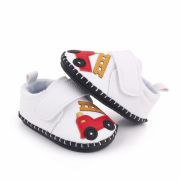 Pantofiori albi pentru baietei - Masinuta MBd2659-3-p29