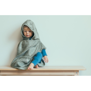 Poncho copii din bambus sea blue tnatm-ponch-529
