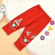 Pijama rosie pentru copii - Snowman MDMS07