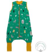 Sac de dormit cu picioruse si talpa antiderapanta Woodland Animals 100 cm + manseta 1.0 Tog BBXEU953-10FN