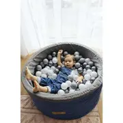 Set 200 Bile din Plastic Colorate, 7 cm Flumi FM3302911 BBJFM3302911_Alb/Gri Deschis/Gri Inchis