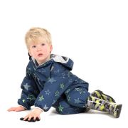 Combinezon impermeabil fleece navy stars 12-18 luni tnal18007