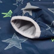 Combinezon impermeabil fleece navy stars 6-12 luni tnal18006