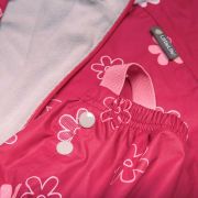 Combinezon impermeabil fleece red flowers 18-24 luni tnal18011