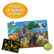 PUZZLE STRALUCESTE IN INTUNERIC - ANIMALE SALBATICE ARTTLJ115237
