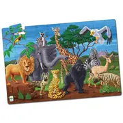 PUZZLE STRALUCESTE IN INTUNERIC - ANIMALE SALBATICE ARTTLJ115237