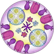 SET DE CREATIE MANDALA FLORI SI FLUTURI ARTRVSAC29809