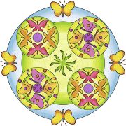 SET DE CREATIE MANDALA FLORI SI FLUTURI ARTRVSAC29809