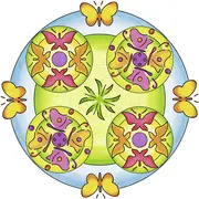 SET DE CREATIE MANDALA FLORI SI FLUTURI ARTRVSAC29809