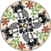 SET DE CREATIE MINI MANDALA CU ANIMALE ARTRVSAC29766