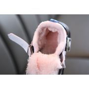 Adidasi negri cu roz imblaniti pentru fetite - Panda MDYY-2-2-p25